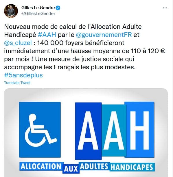 Gilles Le Gendre sur Twitter
