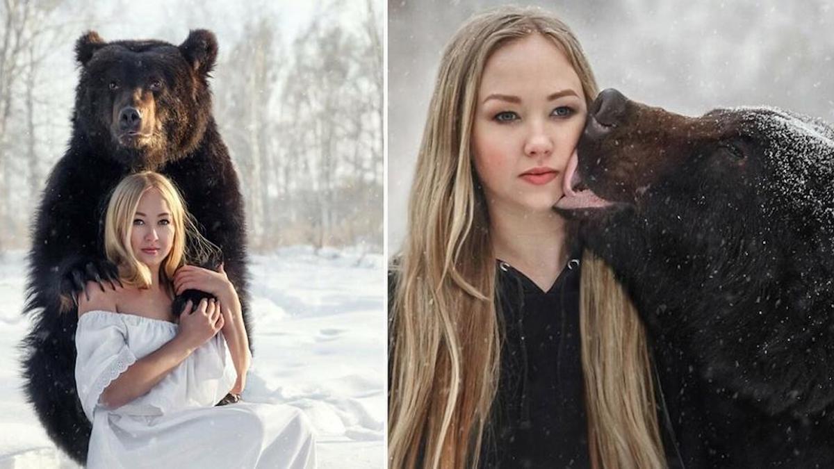 Une femme russe a sauvé un ours d'un zoo - et maintenant ils sont les meilleurs amis du monde.