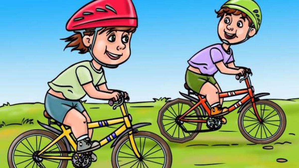 L'énigme visuelle du jour : repérez l'erreur dans le défi viral des enfants à vélo le plus rapidement possible [PHOTO].