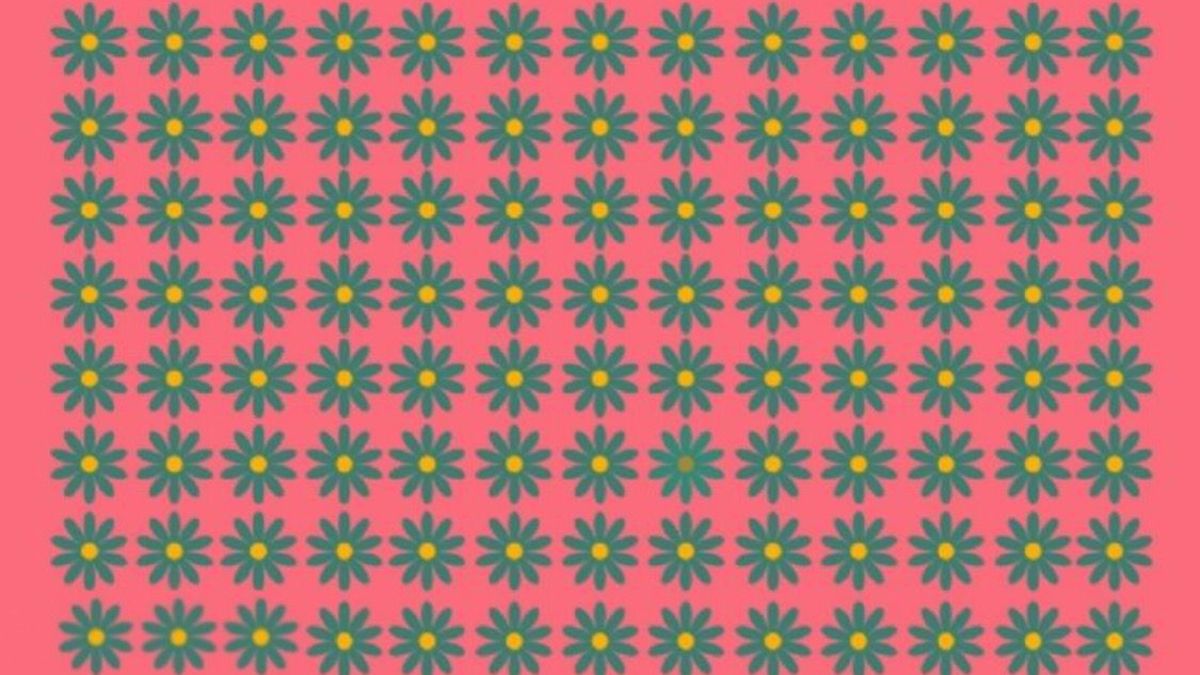 Test visuel : pouvez-vous trouver la fleur d'une autre couleur ?