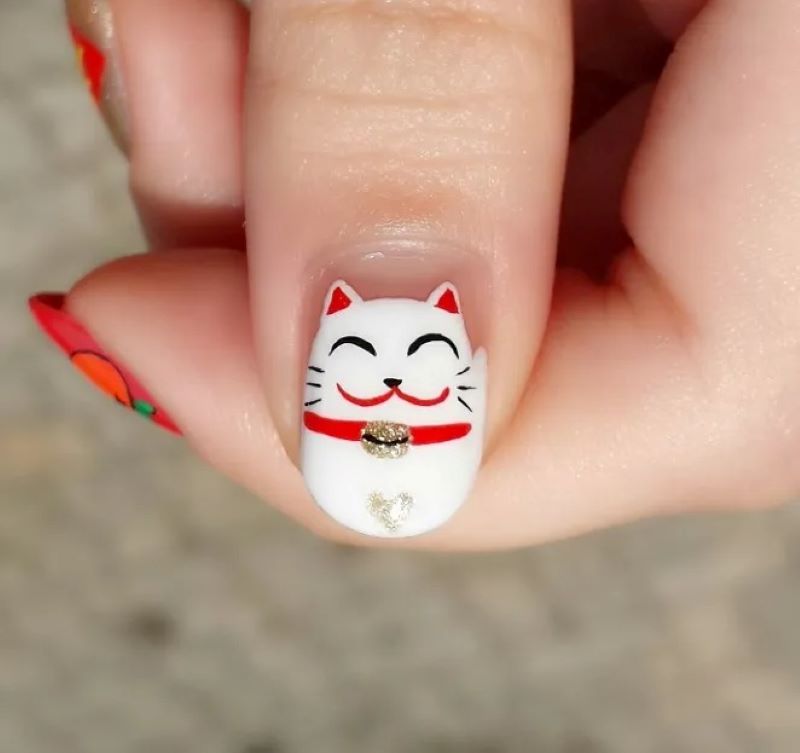 Des dessins d'ongles étonnants pour les amoureux des chats
