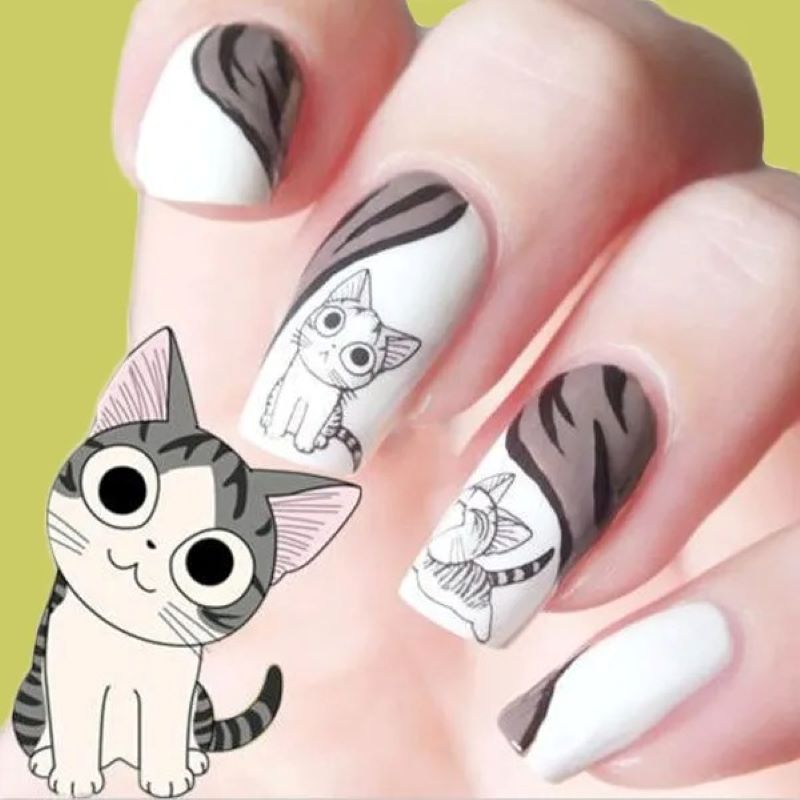 Chats : des idées de dessins d'ongles étonnants