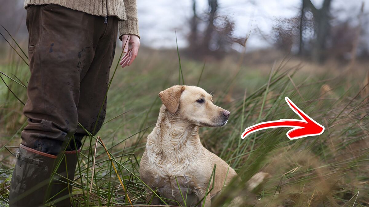 Il comprend que son chien veut lui dire quelque chose jusqu'à ce qu'il le suive et le découvre