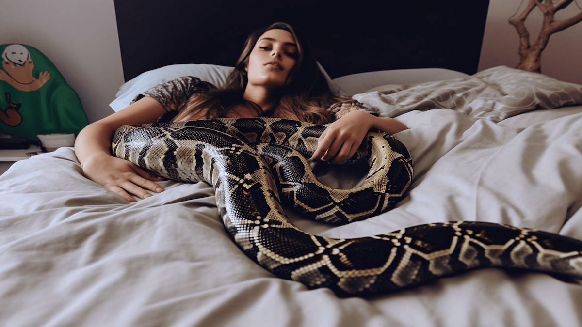 Elle dort avec son python chaque nuit jusqu’à ce que le vétérinaire lui révèle une vérité effroyable