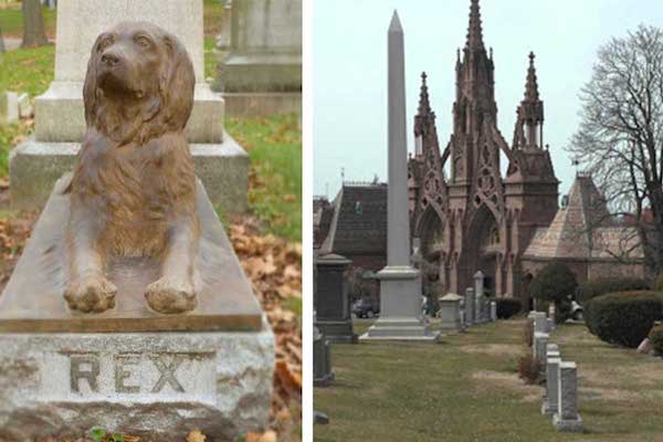L’étrange raison pour laquelle les gens laissent des bâtons sur la tombe d'un chien centenaire