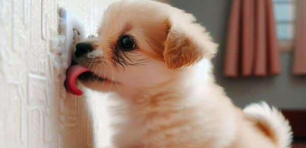 Si votre chien lèche le mur, faites très attention : voici les raisons possibles