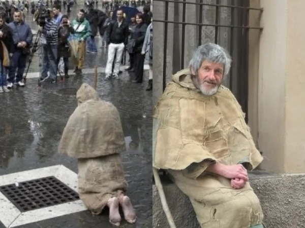 L'histoire de l'homme mystérieux qui a voyagé 37 heures à pied pour le conclave du pape Léon XIV