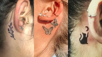 Signification des tatouages ​​derrière l'oreille