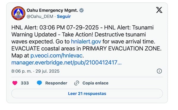 Séisme de magnitude 8,7 au Kamtchatka : la menace d’un tsunami plane sur le Pacifique