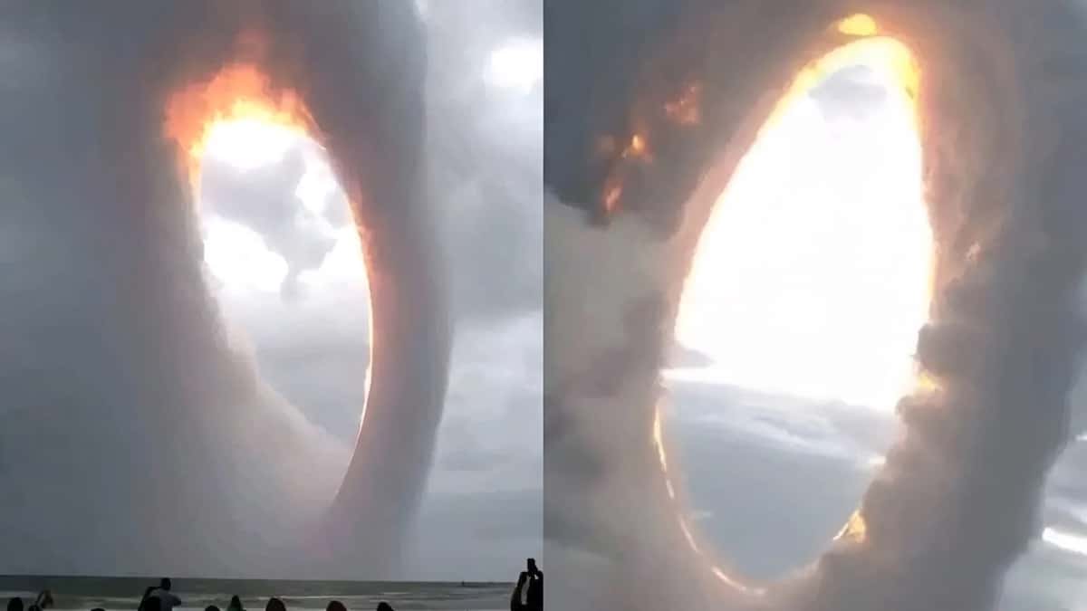 Un anneau de feu dans le ciel laisse les gens sans voix