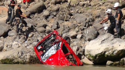 Le véhicule tombé dans la rivière avec sept membres d’une même famille à bord a été retrouvé