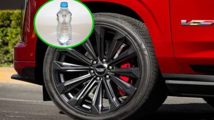 Si vous voyez une bouteille en plastique entre la carrosserie et le pneu de votre voiture, soyez prudent, un voleur pourrait se cacher.