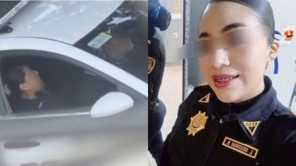 Une policière présumée qui a été filmée en train d'avoir des relations intimes dans sa voiture de patrouille brise le silence