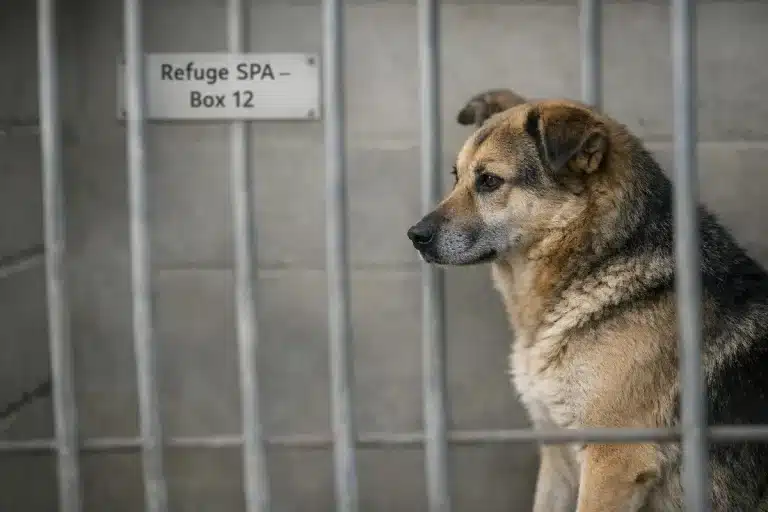 Au refuge, cette chienne voit tous ses chiots être adoptés en 2026, un par un : la scène déchirante quand elle se retrouve seule derrière les barreaux